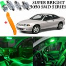 11 x Ultra Green Interior LED Lights Kit + TOOL For 1995-2005 Chevrolet Cavalier
