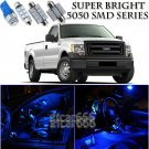 11X Bright SMD Blue LED Interior Light Package Kit For 2004-2014 Ford F-150