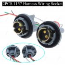 2X 1157 Turn Light Brake Decoder Socket Connector Wire Harness Plug For LED Bulb