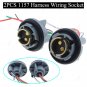 2X 1157 Turn Light Brake Decoder Socket Connector Wire Harness Plug For LED Bulb