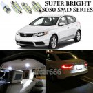 For Kia Forte 2010-2013 Xenon White LED Interior Light kit + License Light 8PCS