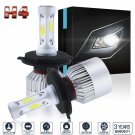 Pair H4 9003 HB2 1400W 210000LM LED Headlight Bulbs Kit Hi/Lo Beam 6000K White