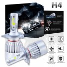 H4 9003 1300W 19500LM 2-Sided COB Car LED Headlight Kit Hi/Lo Beam Bulb 6000K