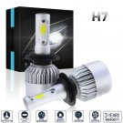 2pcs 210000LM 1400W LED Headlight Conversion Kit H7 6000K Bright HID White Bulbs