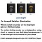 12V REVERSE LIGHTS Yellow LED Push Button Switch for Volkswagen Amarok Left Side