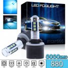 2X 880 893 899 Fog Daytime Running Light 8000K Ice Blue LED Bulbs Driving Lamp