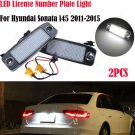 2x LED License Number Plate Lights Number Frame Lamp For Hyundai Sonata 2010-15