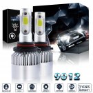 2X 9012 1400W 210000LM COB LED Headlight Kit High Low Beam Bulbs 6000K HID White