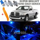11 x Ultra Blue Interior LED Lights Kit + TOOL For 2002-2010 Dodge Ram 1500 2500