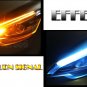 45cm LED Slim Headlight DRL Strip Light Sequential Flow Signal ICE BLUE Yellow