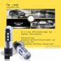 2PCS H3 12V LED Fog Light Bulb Driving Light Replacement Bright 10000K Blue DRL