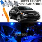 8 x Ultra Blue Interior LED Lights Kit + TOOL For 2006 - 2012 Honda Civic