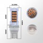 92-4014SMD 7443 7440 LED Amber Yellow Daytime Running Light Backup Reverse Bulb