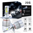 H4 HB2 9003 LED Headlight Conversion Kit 1300W 195000LM High Low Beam HID White