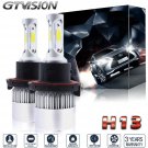 2pc H13 9008 LED Headlight Bulbs 1400W 210000LM 6000K White Light Conversion Kit