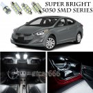 5050 White LED Interior Lights Package Kit For 2011-2015 Hyundai Elantra 10pcs