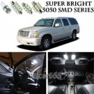 14x Xenon White LED Interior Light Package Kit For Cadillac Escalade 2002 - 2006
