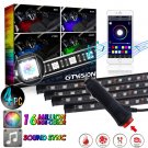 Colorful 48LED RGB APP Control Seat Foot well Lighting Car Interior Under Dash