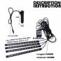Colorful 48LED RGB APP Control Seat Foot well Lighting Car Interior Under Dash