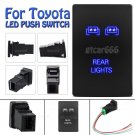 12V Blue LED Push Switch For Toyota Sequoia 4Runner Tacoma 100 series REAR LIGHT