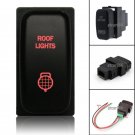 12V 3A ROOF LIGHTS Botton For Mitsubishi Pajero Triton MN ML Red LED Push Switch