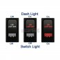 12V 3A ROOF LIGHTS Botton For Mitsubishi Pajero Triton MN ML Red LED Push Switch