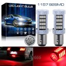 2pcs Red 1157 BAY15D 92-4014SMD Tail Brake Stop Backup Reverse LED Light Bulbs