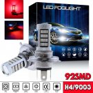 2 92SMD H4 9003 Red LED Fog Light Bulb Daytime Running Light Replace Halogen HID