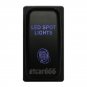 LED SPOT LIGHTS Botton For Mitsubishi Pajero Triton MN ML Blue LED Push Switch