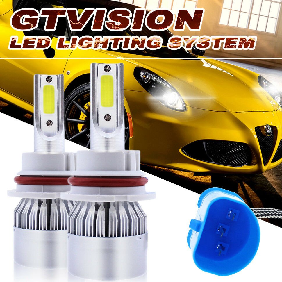 9007 HB5 LED Headlight Conversion Kit Hi/Lo Beam Light Bulb 6000K 1300W 195000LM