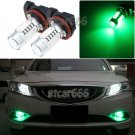 2x H11 H9 H8 Fog Light Daytime Running Light Upgrade LED Projector Bulbs Green