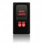 12V 3A SPOT LIGHTS Botton For Mitsubishi Pajero Triton MN ML Red LED Push Switch