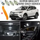 10 x Xenon White Interior LED Lights Kit + TOOL For 2016 - 2018 Toyota RAV4