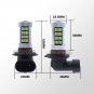 2PCS 92SMD 9006 HB4 Fog Light High Power DRL LED Projector Bulbs Ice Blue 8000K