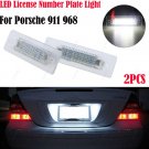 2Pcs No Error LED Licence Number Plate Light For Porsche 911 Carrera 993 996 968