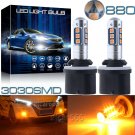 2x 880 899 High Power 15-3030SMD 3000K Amber Yellow LED Fog Driving Light Bulb