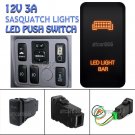 LED Light Bar Orange LED Light Push Switch For Toyota 4Runner Tocoma 40mm*20mm