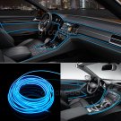 3M Blue EL Wire 12V Car Interior Decor Fluorescent Neon Strip Cold light Tape