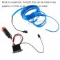 3M Blue EL Wire 12V Car Interior Decor Fluorescent Neon Strip Cold light Tape