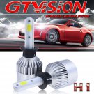 H1 1400W 210000LM COB LED Headlight Kit 6000K Bulbs High Power Low Beam Foglight