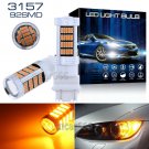 2pcs 92-4014SMD Amber 3157 4114 4157 LED DRL Driving Daytime Running Light Bulbs