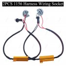 2x 1156 7506 Flash Fix Load Resistor Decoder Wire Adapter LED Turn Signal Light