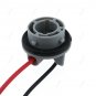 2Pcs 1156 7506 P21W Decoder Wire Harness Socket Turn Signal LED Bulbs Extension