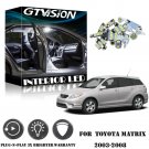 13 PCS Bright White LED Lights Interior Package Kit For Toyota Matrix 2003-2008