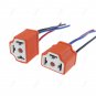 2Pcs H4 LED Headlight Bulb Wire Harness Extension Light Female Socket Connector