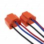 2Pcs H4 LED Headlight Bulb Wire Harness Extension Light Female Socket Connector