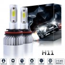 2PC 1400W 210000LM COB LED Headlight White Low Beam H11 H8 H9 6000K Bright Bulbs