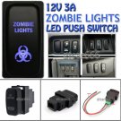 ZOMBIE LIGHTS Botton For Mitsubishi Pajero Triton MN ML Blue LED Push Switch 12V