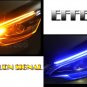 2x45CM LED Switchback Blue DRL Strip Light Sequential Flowing Amber Turn Signal