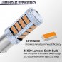 2x Bright Amber Yellow 1157 LED DRL Turn Signal Parking Light Bulbs 92-4014-SMD